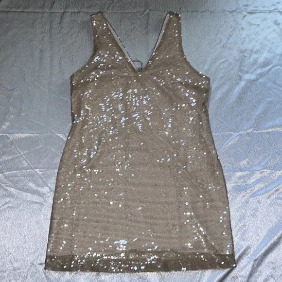 a new day sequin dress Buy Bronze Square Neck Flippy Mini Sequin Dress from Next USA